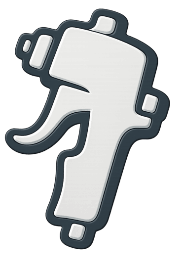 Symbol einer Lackierpistole – LuZ steht für praxisbewährtes Zubehör und Know-how rund ums Autolackieren